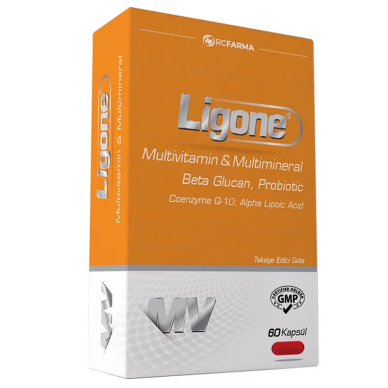 Ligone ليجون بيتا جلوكان، فيتامينات متعددة، 60 كبسولة