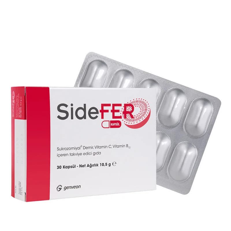 Sidefer Vitamin C و Vitamin B12 30 كبسولة