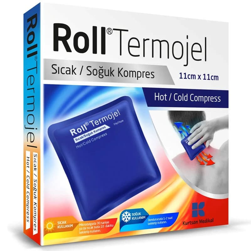 Термогельный компресс горячий-холодный 11 см х 11 см от Roll
