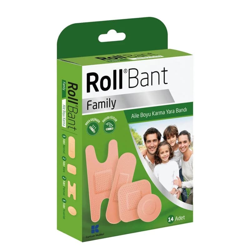 Роллбант семейный размер смешанные пластыри 14 шт от Rollbant