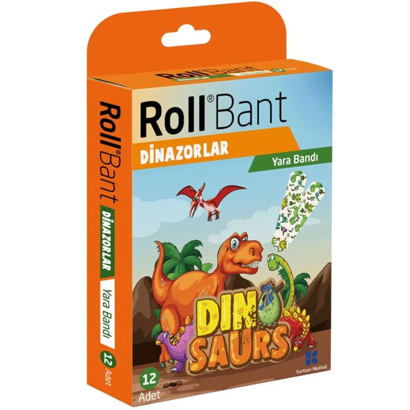 Пластырь с динозаврами 12 шт от Rollband