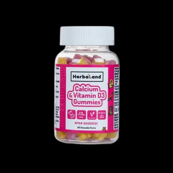 Herbaland Kids Calcium With Vitamin D3 60 Adet