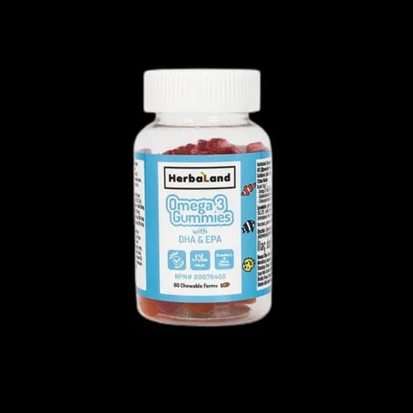 Herbaland Kids Omega 3 with DHA and EPA 60 Capsules