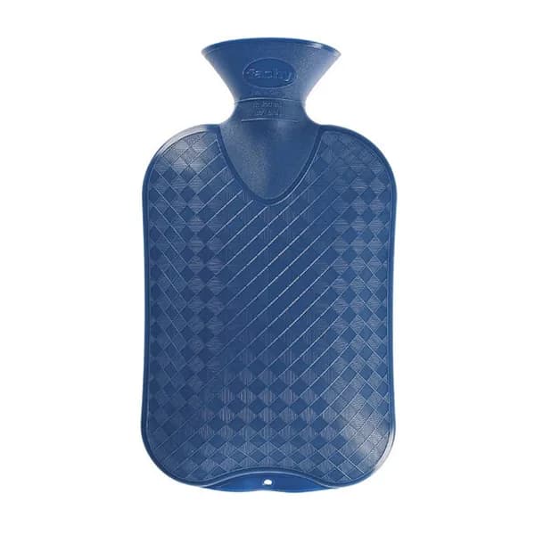 Fashy Termofor Hot Water Bottle - Plain Blue 2L