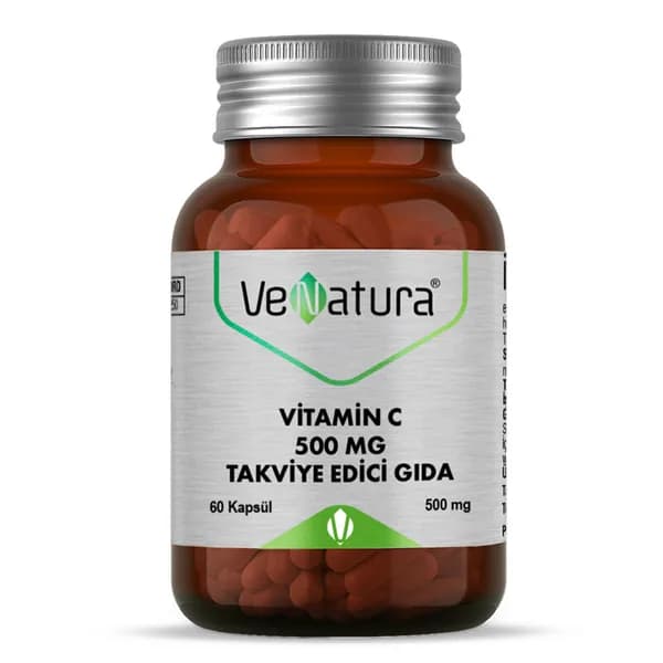 VeNatura Vitamin C 500 MG Dietary Supplement 60 Capsules