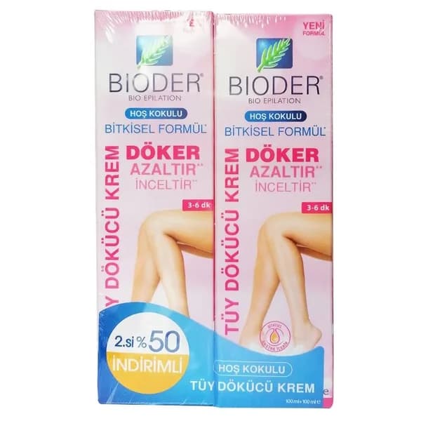 Bioder Herbal Formula Hair Removal Cream 100 + 100 ml