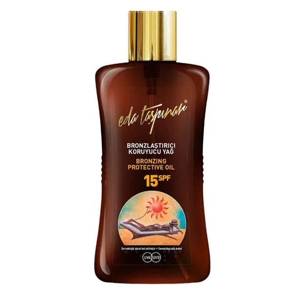 استمتع بتسمير آمن: زيت إيدا تاشبينار الواقي SPF15 200 مل