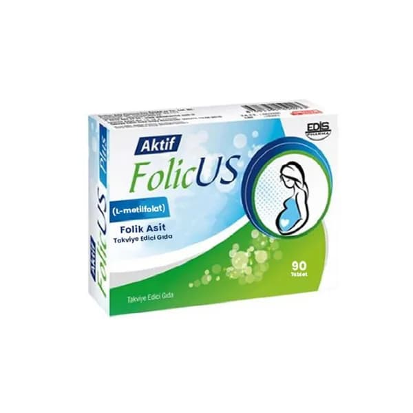 Aktif Folic Us Folic Acid Food Supplement 90 Tablet