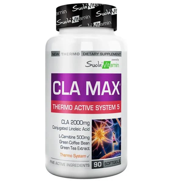 Suda Vitamin CLA Max Thermo Active System 5 90 Soft Gel Capsules