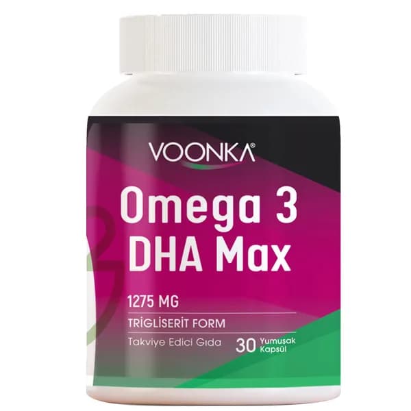 Voonka Omega 3 DHA Max Dietary Supplement 30 Soft Capsules