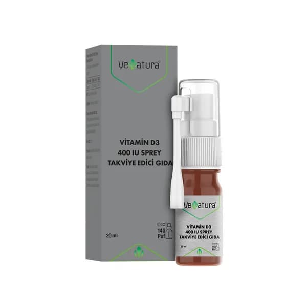 VeNatura Vitamin D3 400 IU Spray Food Supplement 20 ml