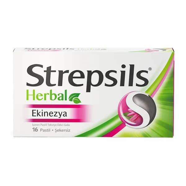 Strepsils مكمل غذائي عشبي من ستربسلز يحتوي على عشبة إشنسا، 16 قرصًا