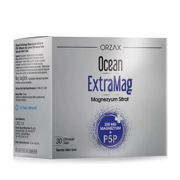Orzax Ocean Extramag Magnesium Citrate Effervescent 30 pcs