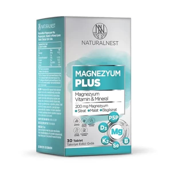 Naturalnest Magnesium Plus Dietary Supplement 30 Tablet