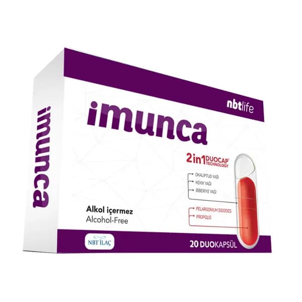 Nbt Life İmunca Dietary Supplement 20 Capsules