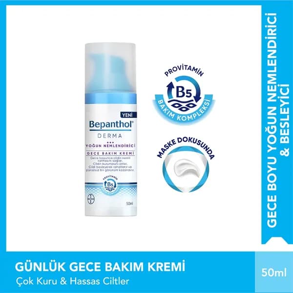 Bepanthol Derma Intense Moisturizing Night Care Cream 50 ml