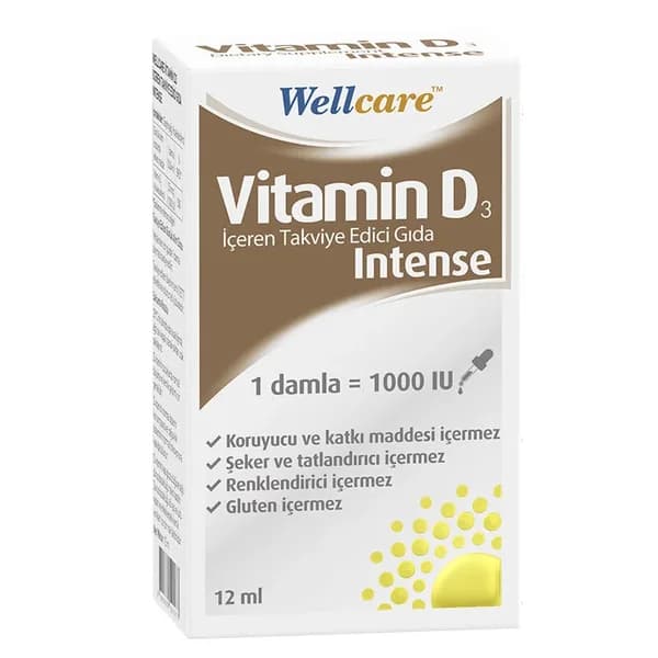 Wellcare Vitamin D3 Intense Food Supplement 12 ml