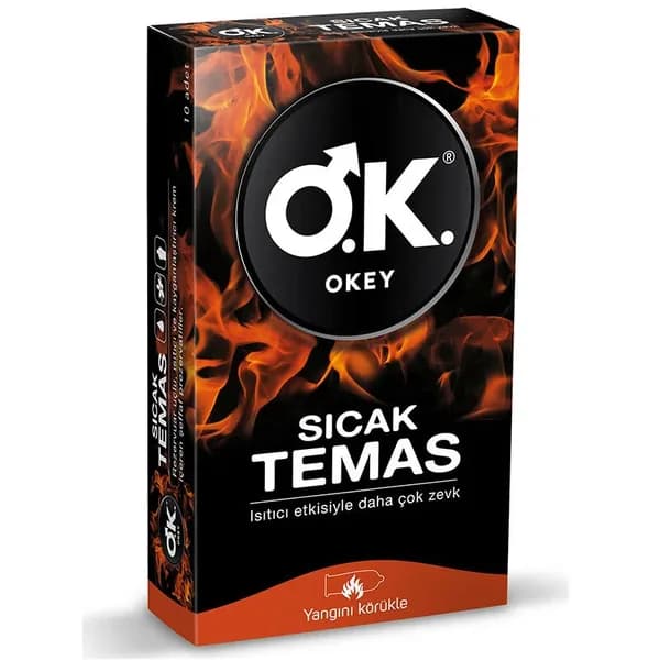 Okey Warm Contact Condom 10 pcs