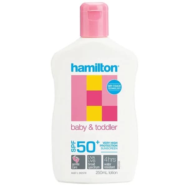 Hamilton Toddler Kids Sunscreen Spf 50+ Lotion 250ml