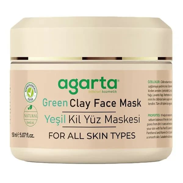 Agarta Natural Green Clay Face Mask 150 ml