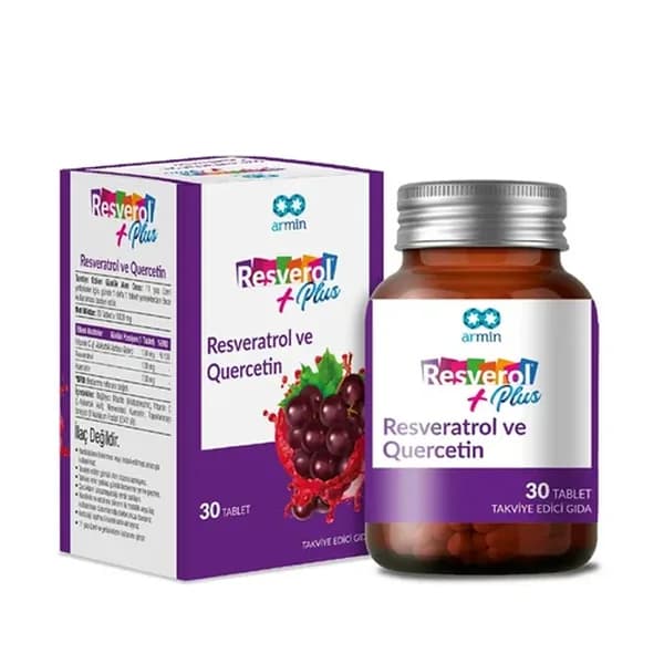 Armin Resverol Plus Resveratrol and Quercetin 30 Tablet