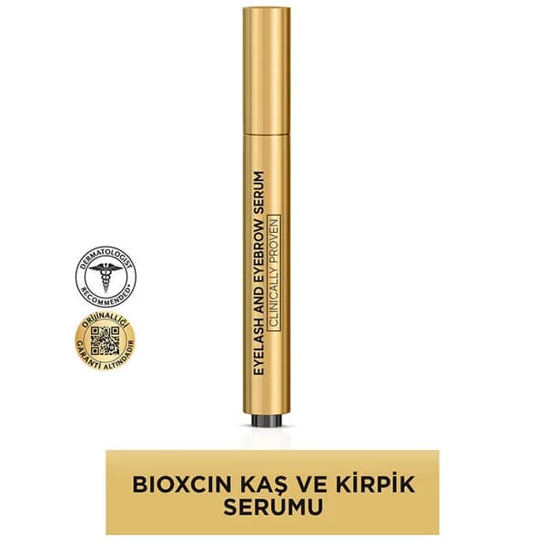 Bioxcin Collagen and Hyaluronic Acid Containing Eyebrow and Eyelash Serum 3 ml