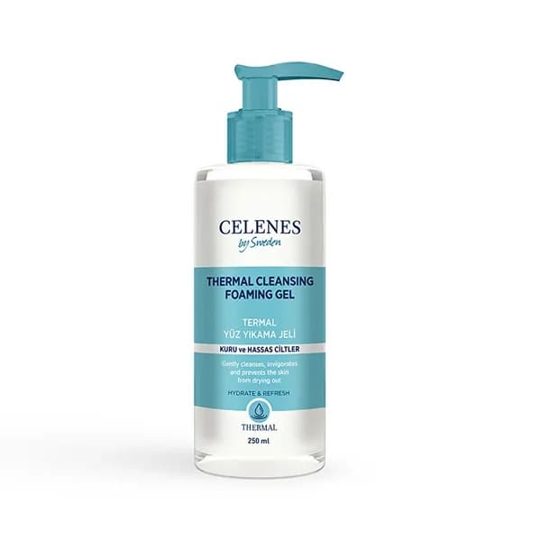 Celenes By Sweden Thermal Face Wash Gel 250 ml - Dry and Sensitive Skin