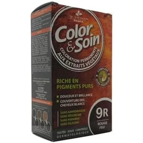 Color and Soin Hair Dye 9R Fire Red