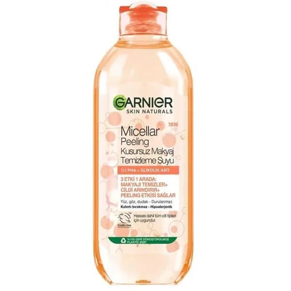 Garnier Micellar Peeling Kusursuz Makyaj Temizleme Suyu 400 ml