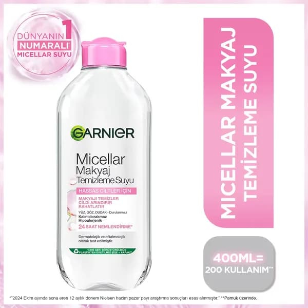 Garnier Micellar Kusursuz Makyaj Temizleme Suyu 400 ml