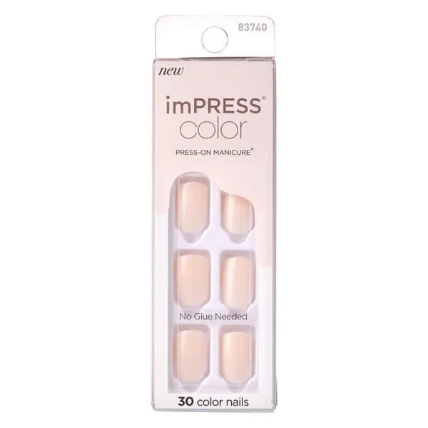 Impress أظافر صناعية لاصقة قصيرة من إمبريس كولور 83740