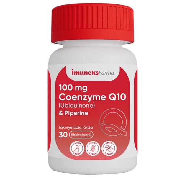 İmuneks Farma 100 mg Coenzyme Q10 Food Supplement 30 Capsules
