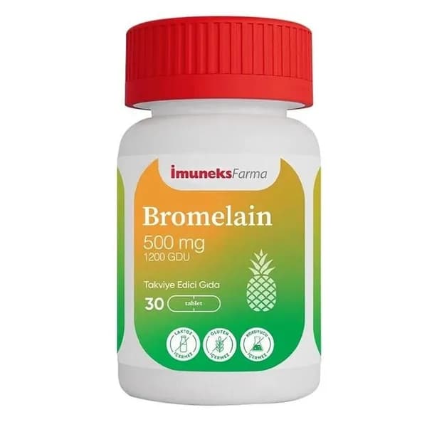 Imuneks Farma Bromelain 500 mg Dietary Supplement 30 Tablet