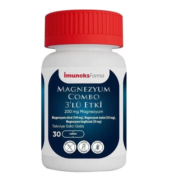 İmuneks Farma Magnesium Combo Triple Effect 30 Tablet