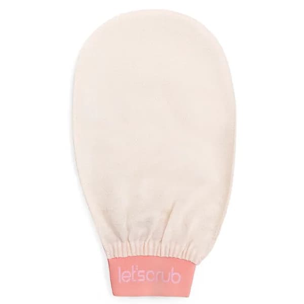 Letscrub %100 Floss Silk Bath Mitt Ecru 15x26 cm