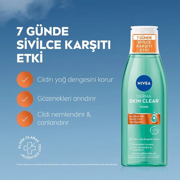 Nivea Derma Skin Clear Salisilik Asit Tonik 200 ml