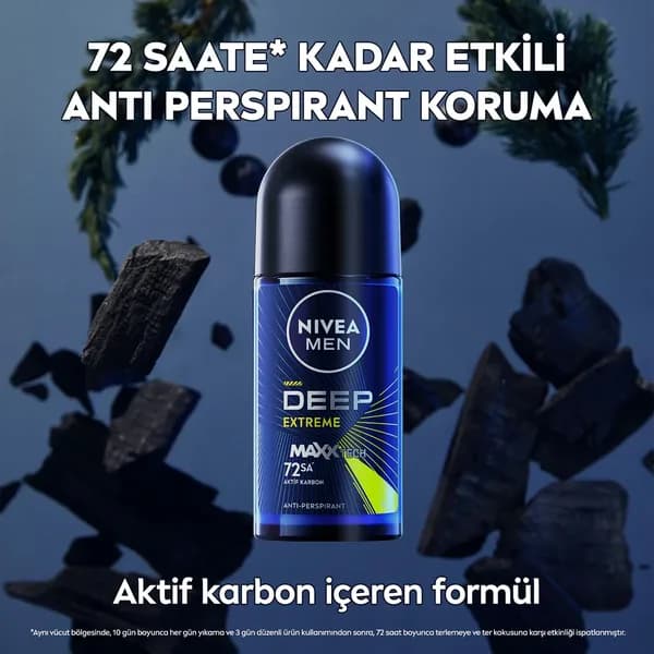 Nivea Men Deep Extreme Roll On 50 ml
