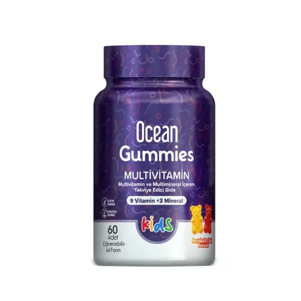 Orzax Ocean Gummies Multivitamin Kids Dietary Supplement 60 pcs Chewable Gel Form