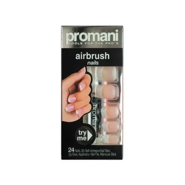 Promani مجموعة أظافر صناعية فرنسية من بروماني لون القمر بيج