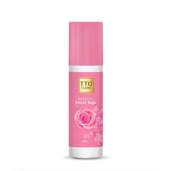 TTO Clinic Moisturizing Rose Scented Body Oil 200 ml