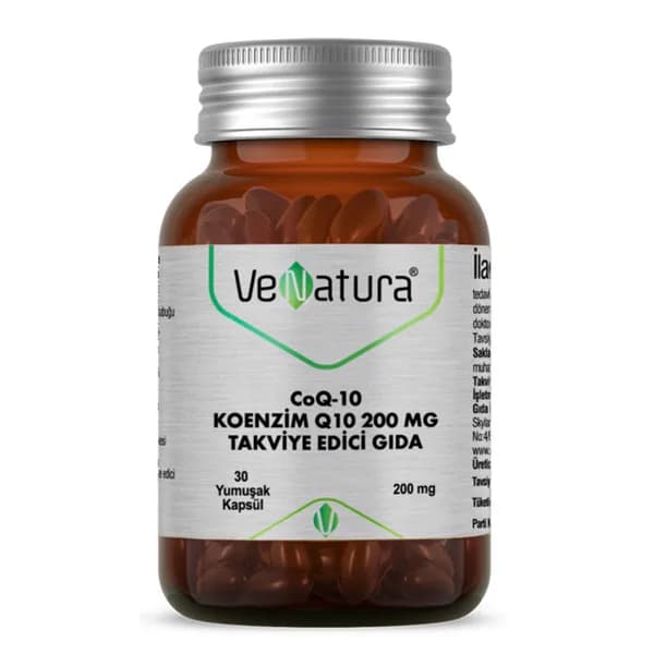 Venatura CoQ-10 Coenzyme Q10 200 mg Dietary Supplement 30 Capsules