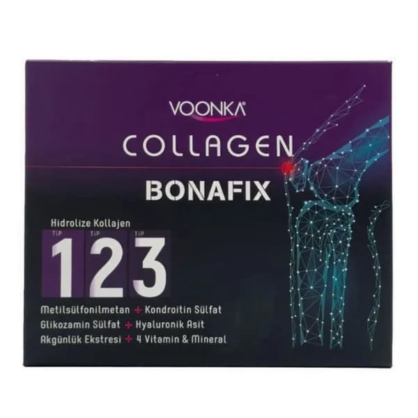Voonka Collagen Bonafıx Tip I,II,III Food Supplement 30 Sachets