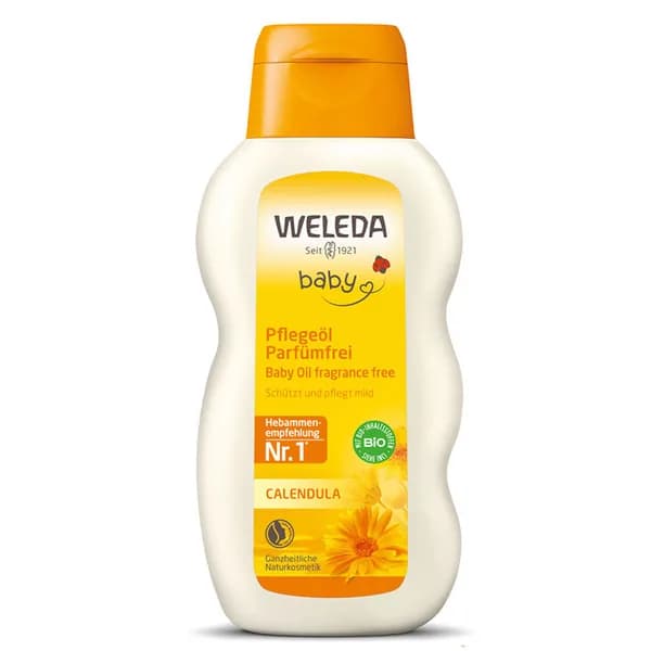Weleda Calendula Organic Fragrance-Free Baby Oil 200 ml