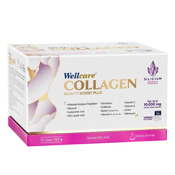 Wellcare Collagen Beauty Boost Plus 10.000 mg 30 Sachets Watermelon Flavored