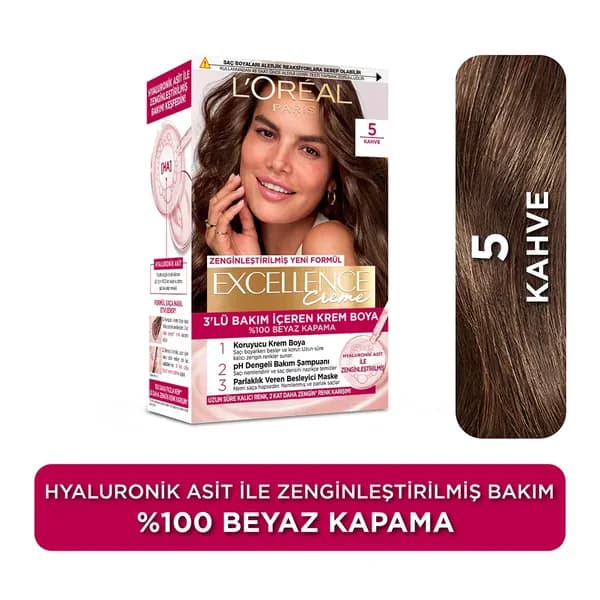 Loreal Paris Excellence Creme Hair Color 5 Brown