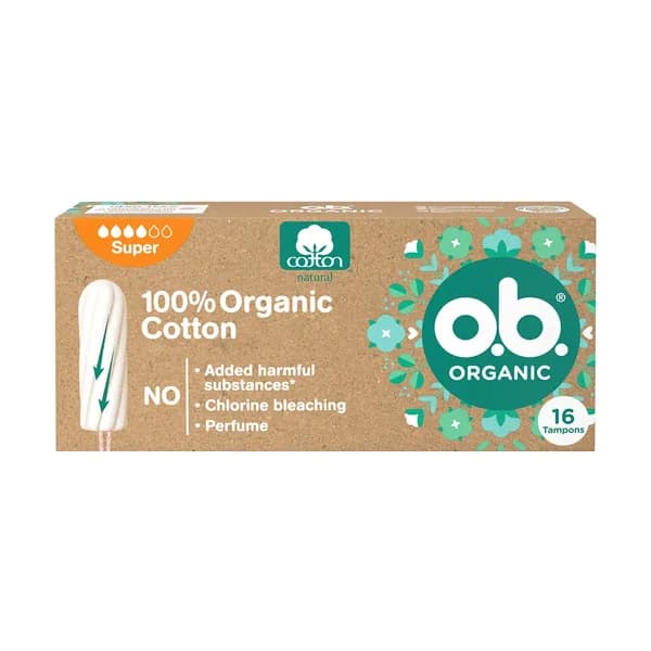 O.B. Organic Super Tampon 16 Count