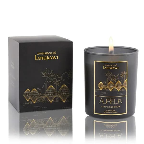 Aurelia Geneve Ylang Ylang and Sakura Flower Scented Candle 180 gr