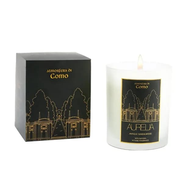 Aurelia Geneve Sandalwood Scented Candle 180 gr - Transparent