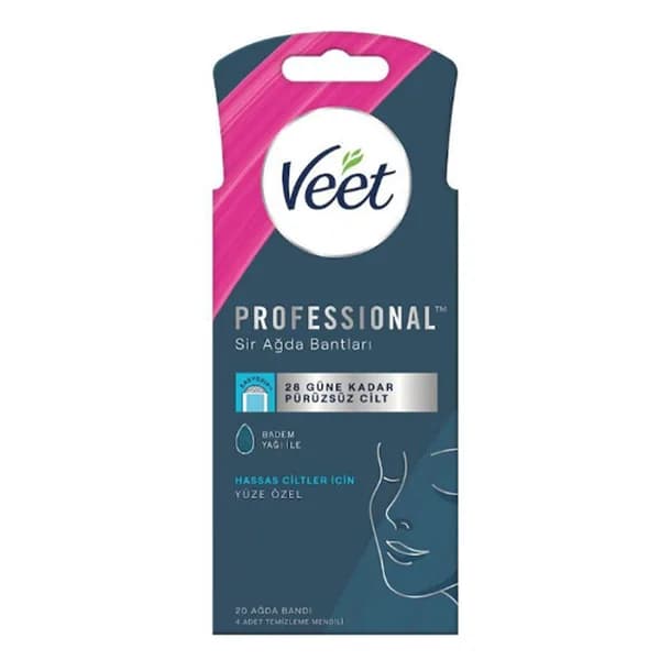 Veet Professional Facial Wax Strips for Sensitive Skin 20 pcs
