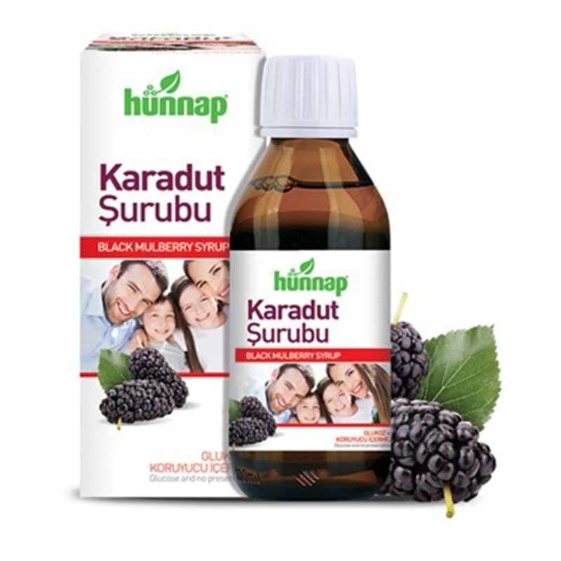 Hünnap شراب التوت الأسود هاناب 50 مل